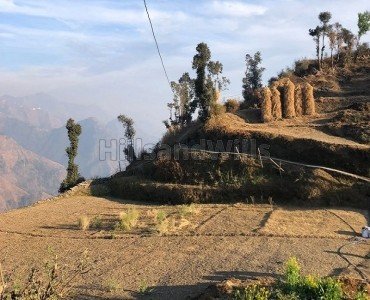 316 sq.yards  himalayan view residential plot for sale  in kaphlani mussoorie