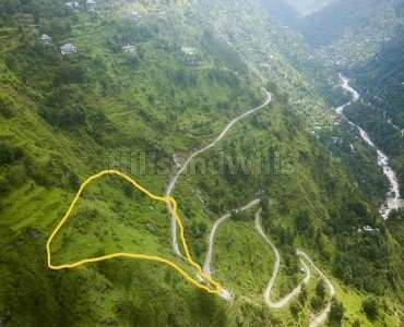 2 bigha  river view land for sale  in tirthan valley kullu-manali
