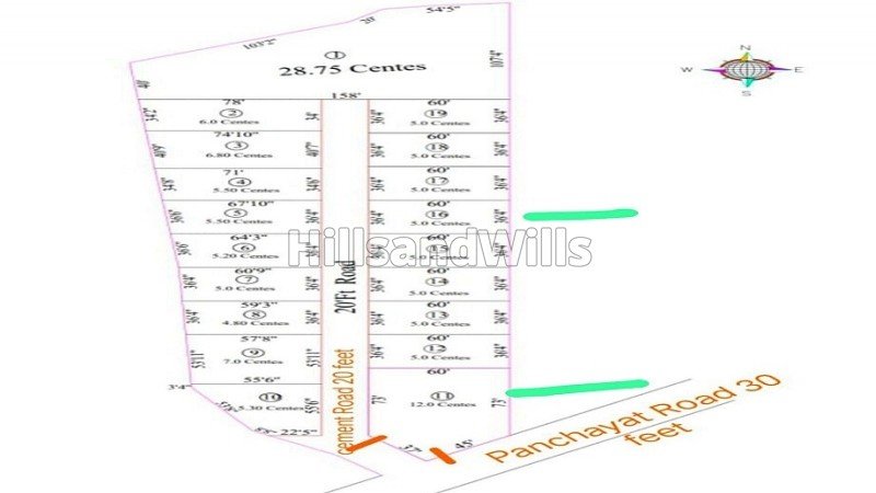 ₹60 Lac | 12 cents residential plot for sale  in athanavur yelagiri