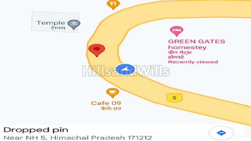 ₹3.40 Cr | 8.5 bigha commercial land  for sale in nh-5 narkanda road, lafughati shimla
